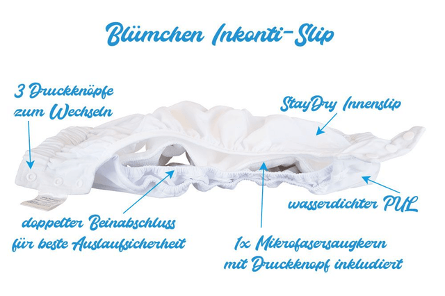 Blümchen Incontinentieslip - wasbaar