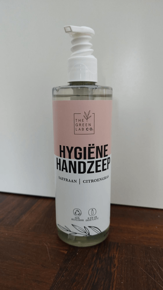 The Green Lab Co - Handzeep vloeibaar saffraan & citroen met pomp