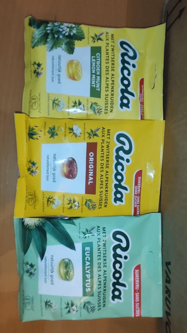 Ricola - bonbons met zwitserse alpenkruiden (suikervrij) 