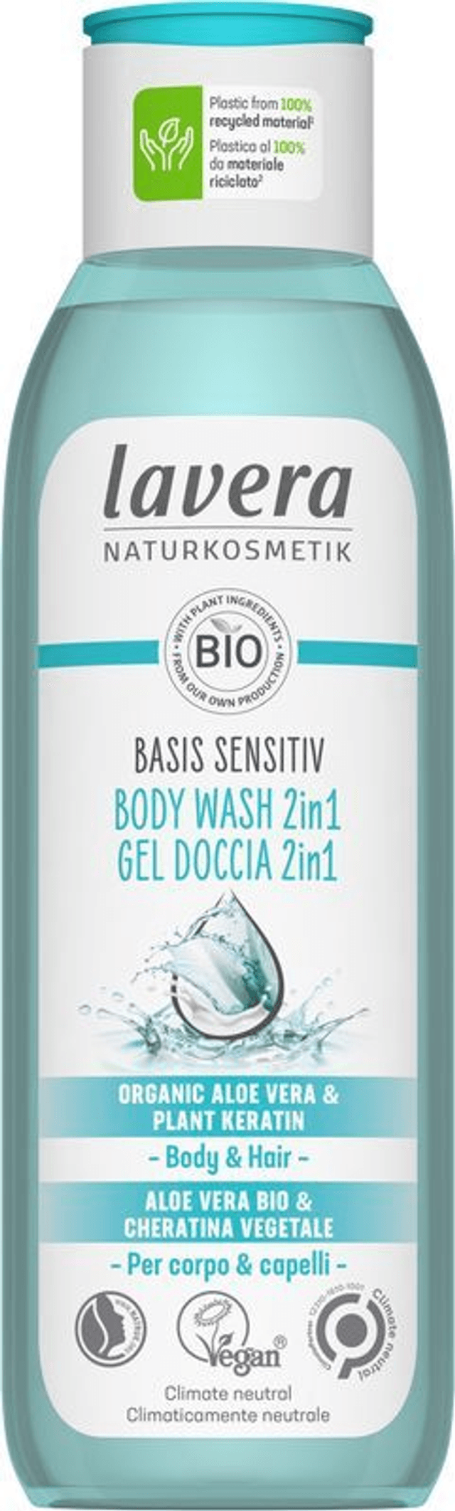 Lavera - Basis Sensitive Body Wash 2in1 Body &amp; Hair