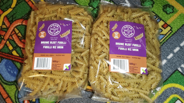 Your organic nature - bruine rijst fusilli pasta 500gram